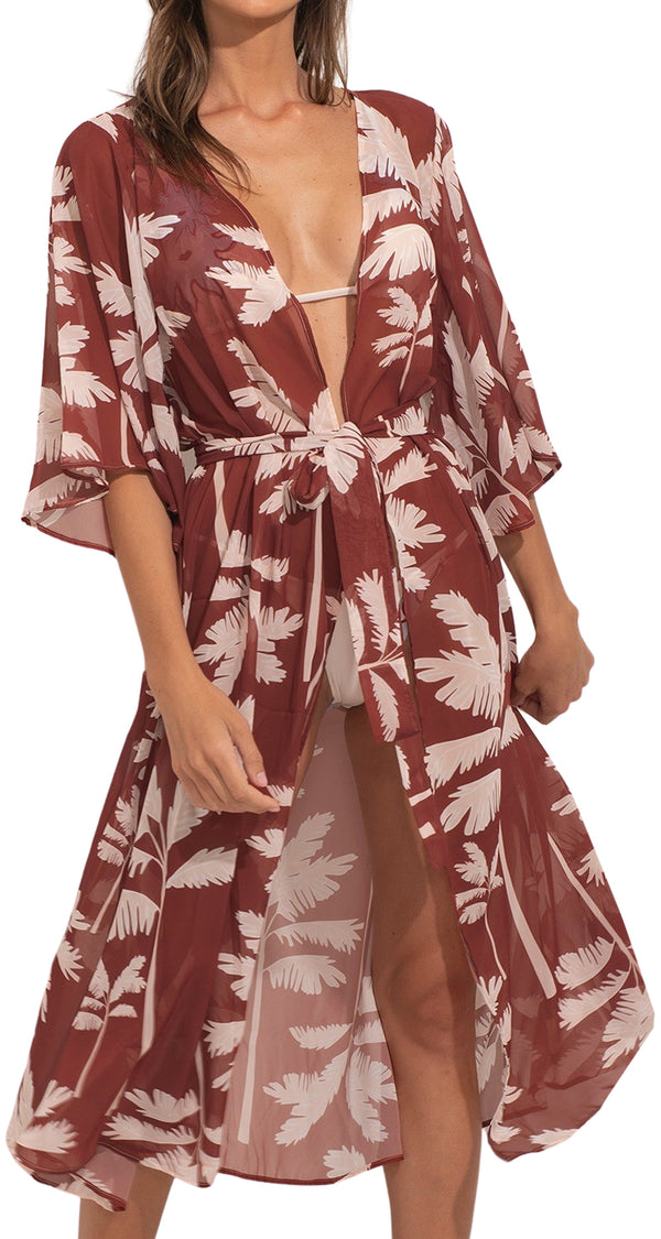 The Traveling Palms Kimono