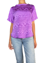 Blusa Morada Satinada