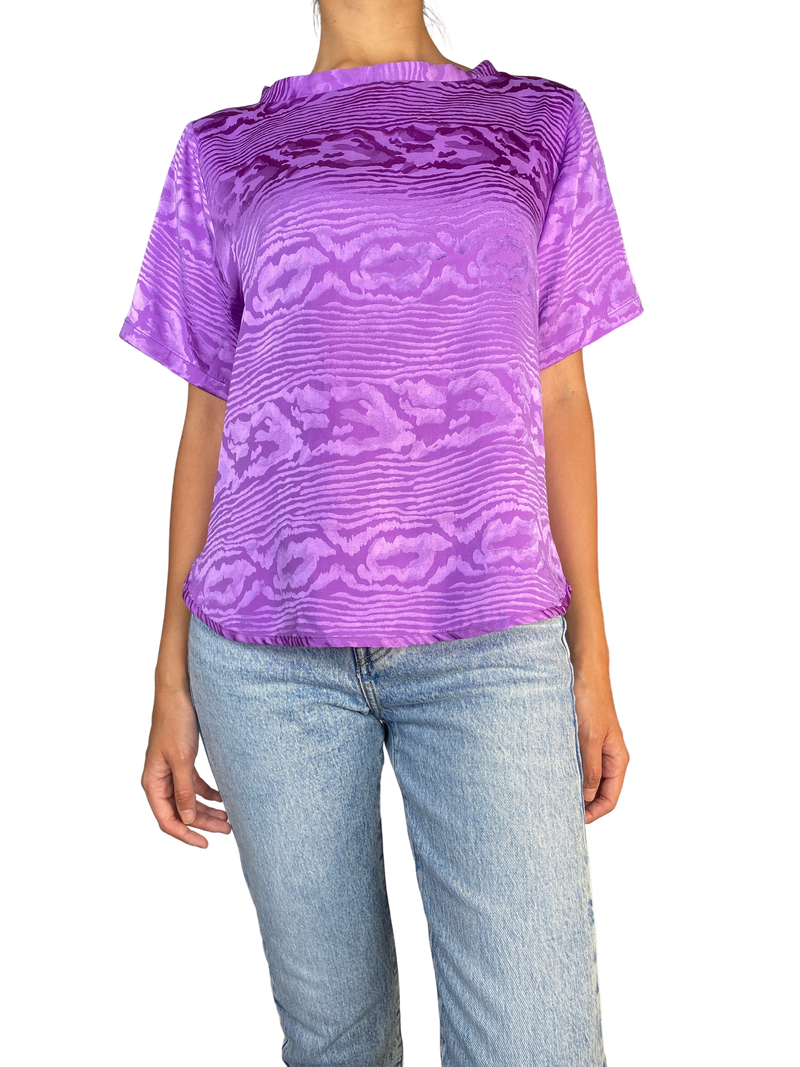 Blusa Morada Satinada