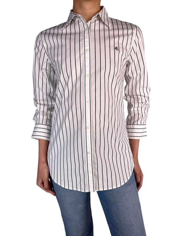 Blusa Blanca Rayas