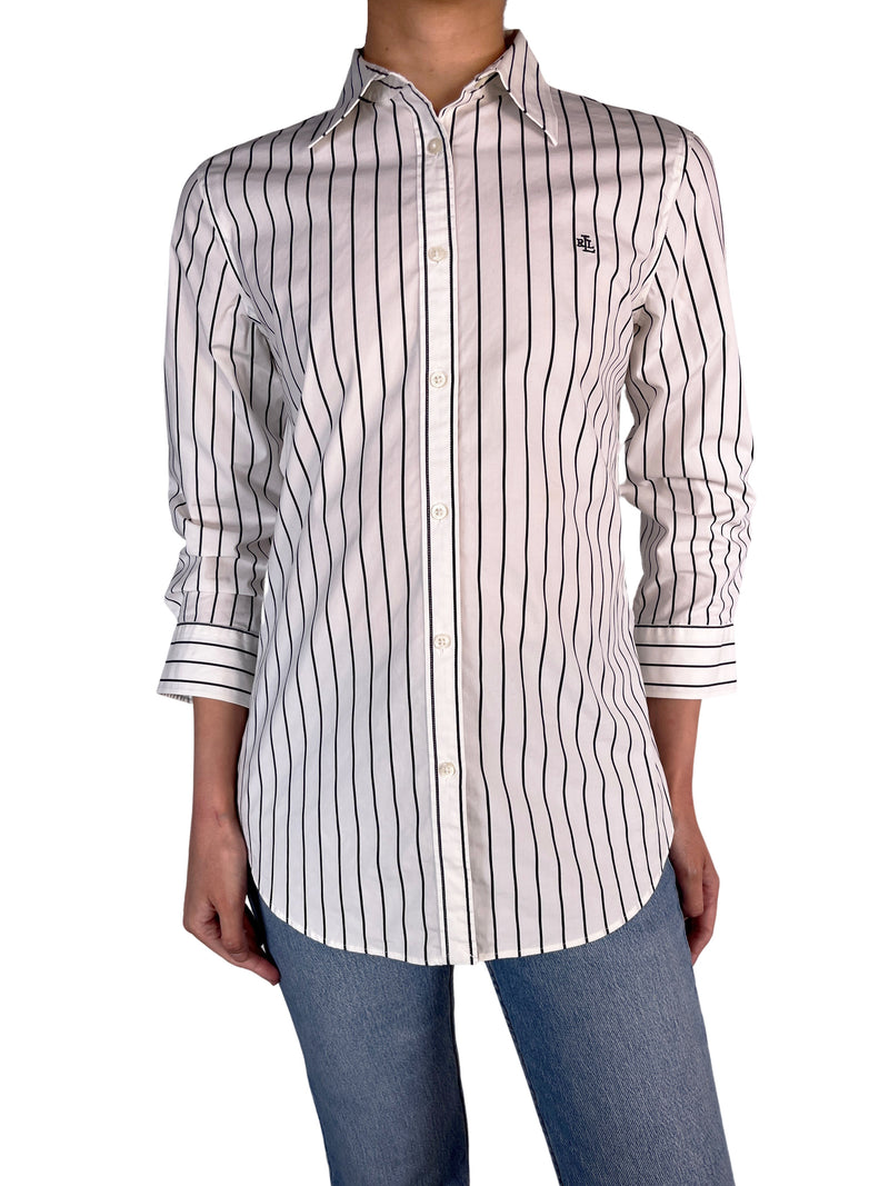 Blusa Blanca Rayas