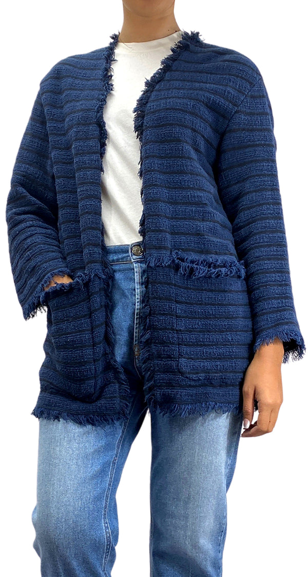 Sweater Abierto Azul