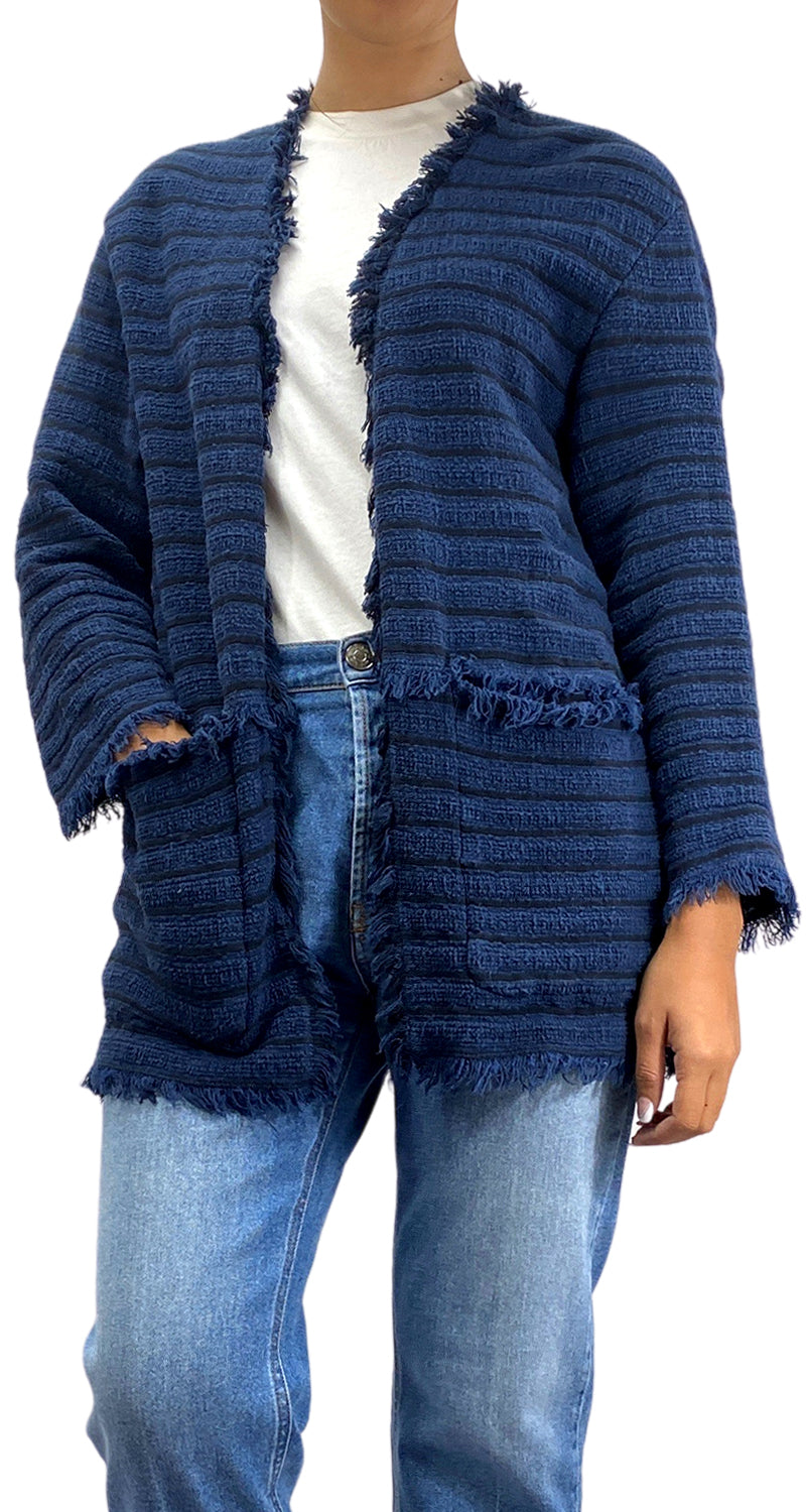 Sweater Abierto Azul