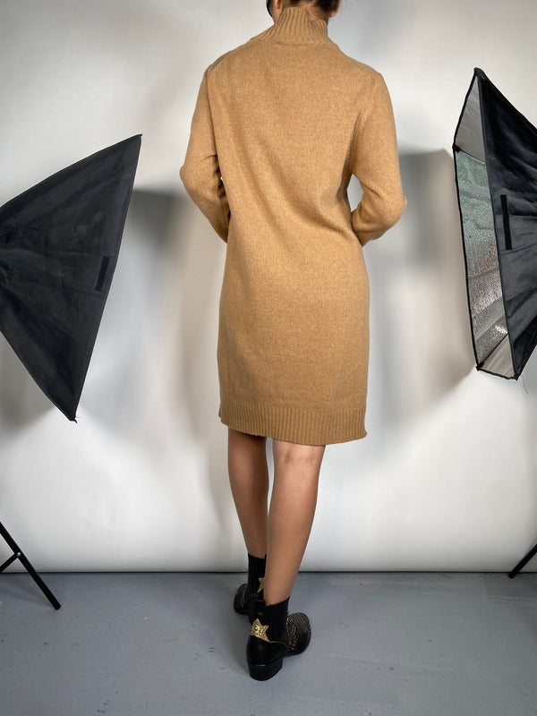 Vestido Tejido Café