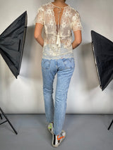 Blusa Blanca Encaje