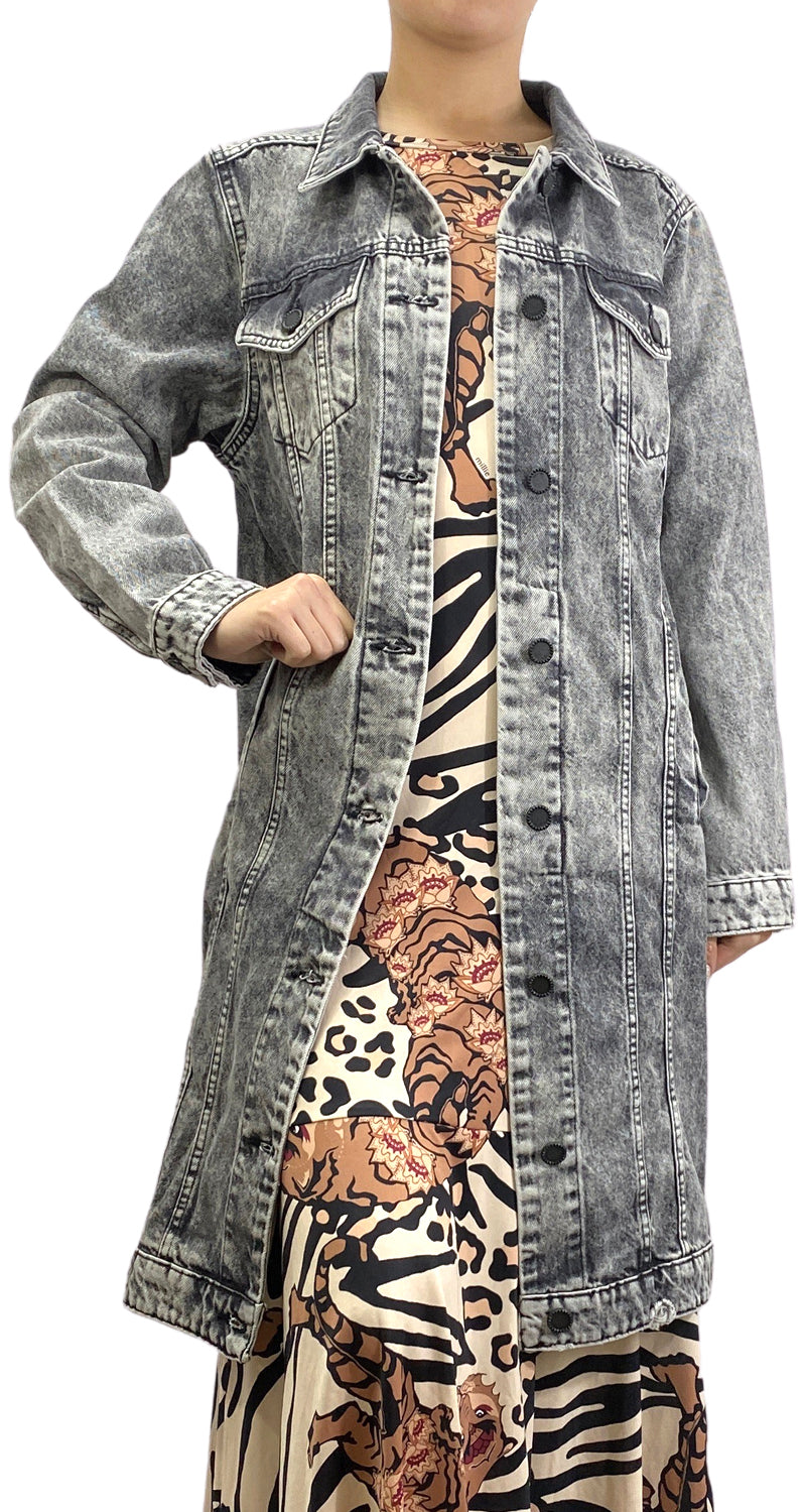 Chaqueta Denim Larga