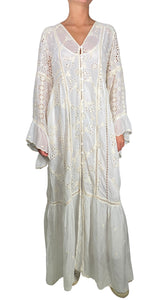 Vestido Blanco Bordado