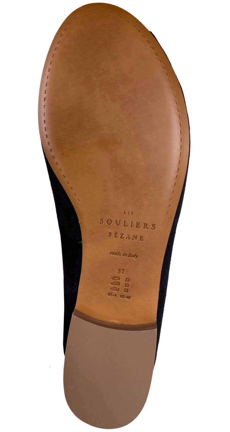 Flats Cuero Negro