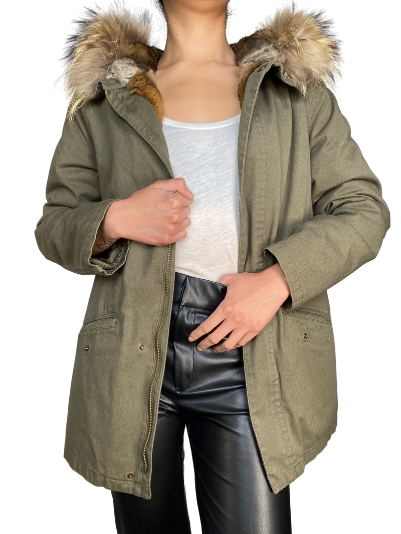 Chaqueta Kay Georgia Mapache Y Marmota