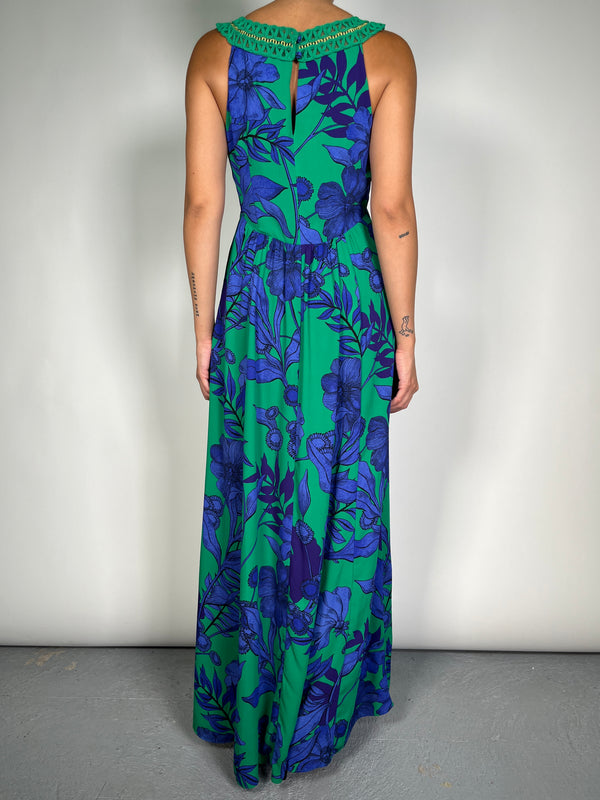Vestido Verde Estampado