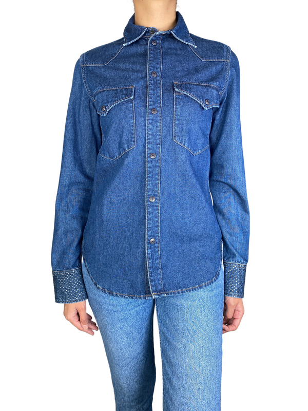 Camisa Thelma Eco Strass Denim