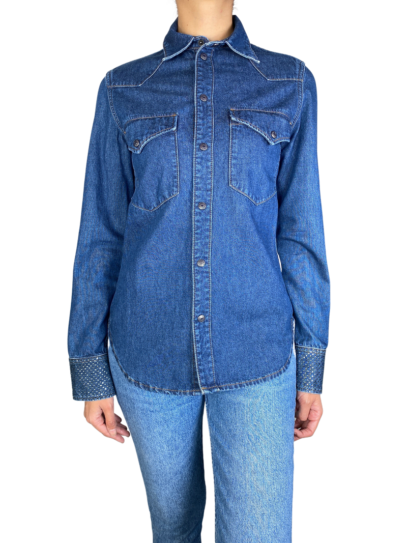 Camisa Thelma Eco Strass Denim