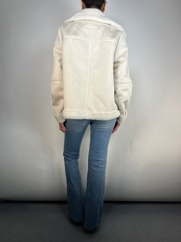 Chaqueta Aviador Blanca