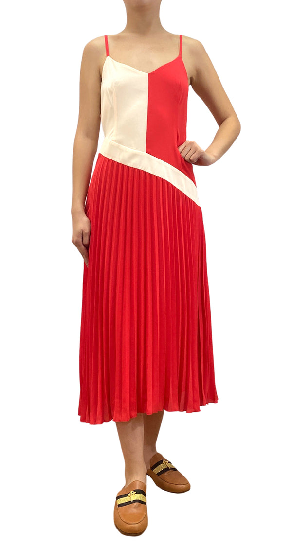 Vestido Plises Rojo