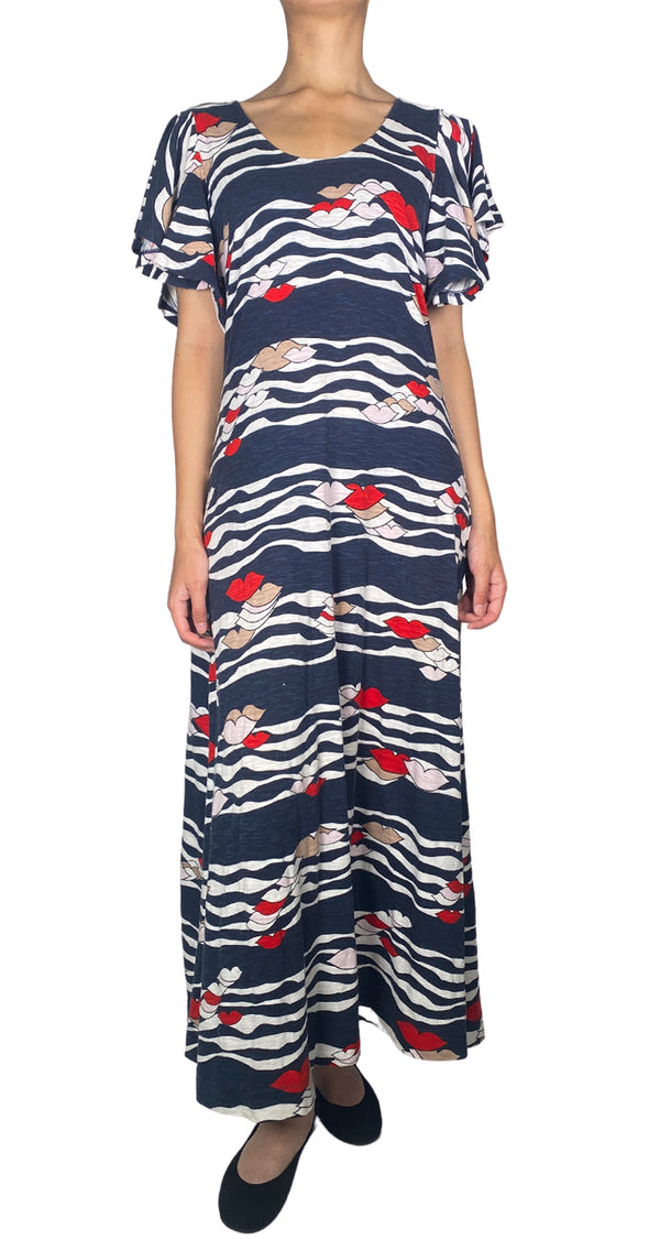 Vestido Azul Rayas