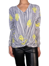 Sweater Rayas y Flores