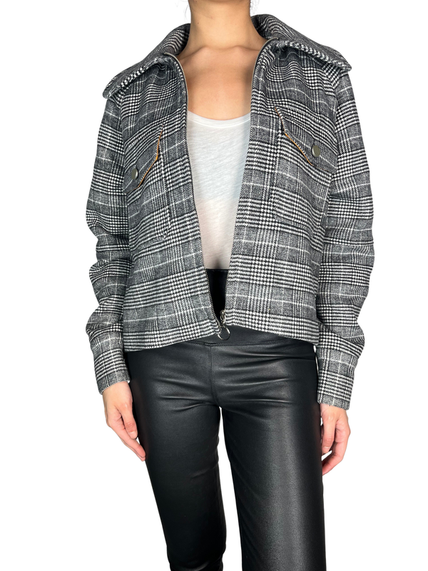 Chaqueta Houndstooth