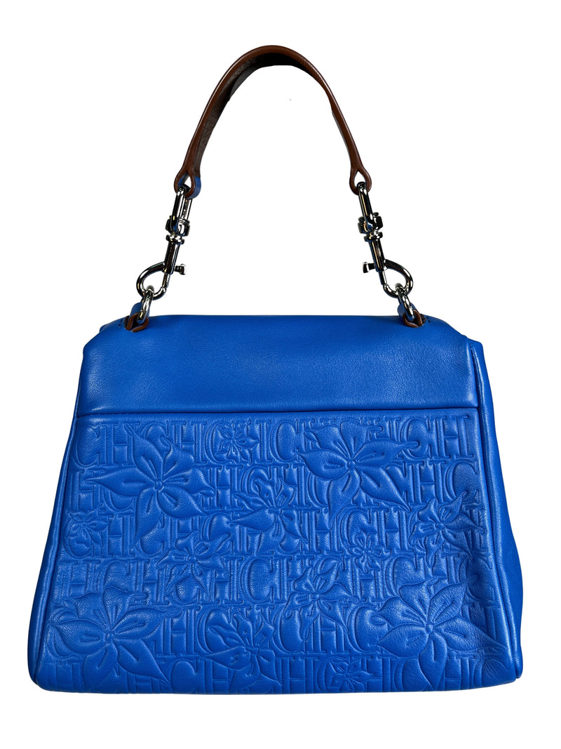 Cartera Cuero Azul