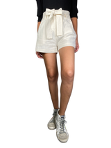 Short Blanco Lino