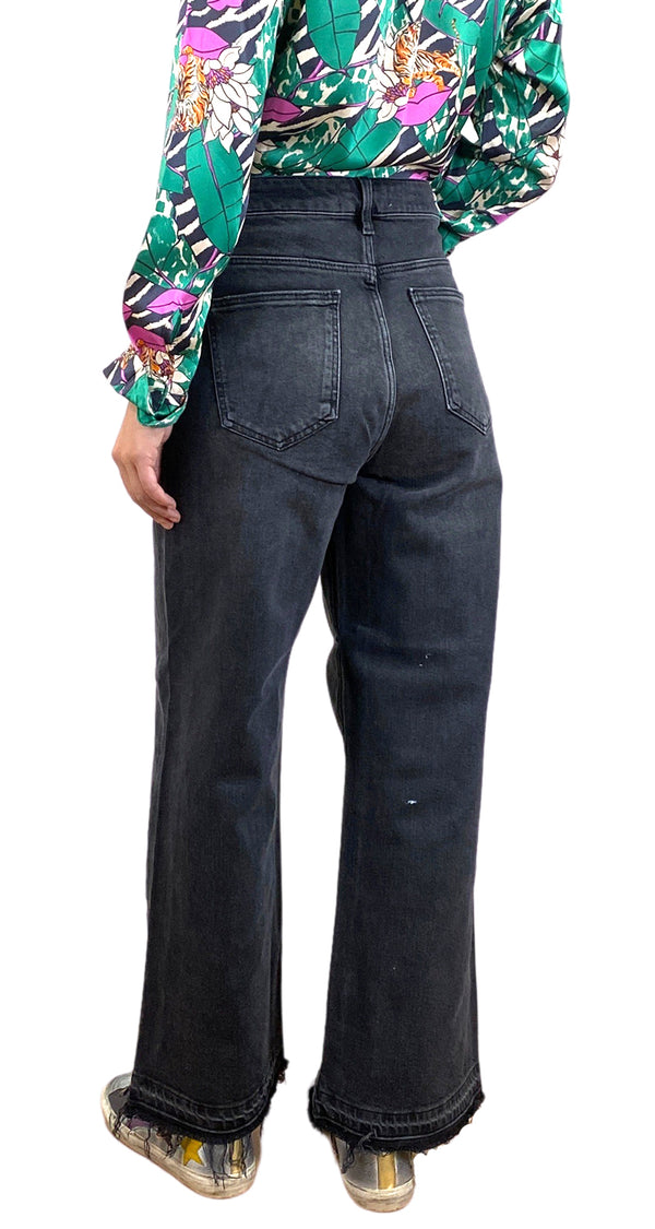 Jeans Negro Palazzo