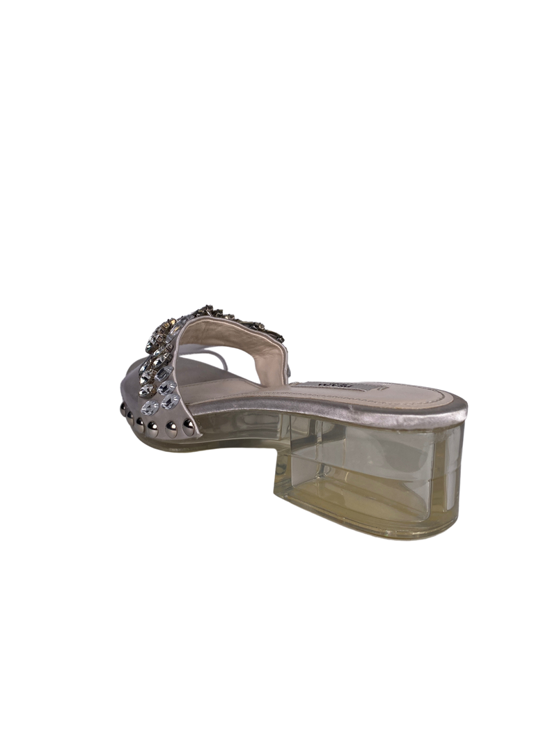 Sandalias Aplicaciones Brillantes