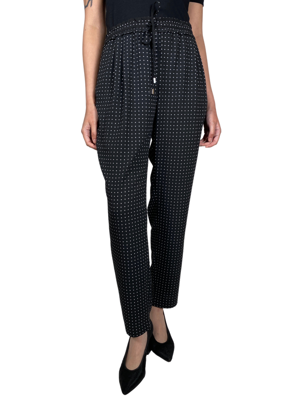 Pantalón Negro Estampado