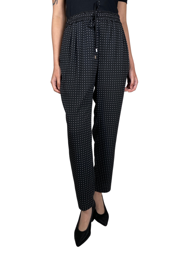 Pantalón Negro Estampado