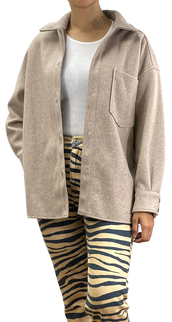 Sobrecamisa  Beige