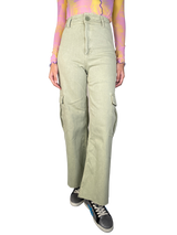Jeans Verde Grisáceo