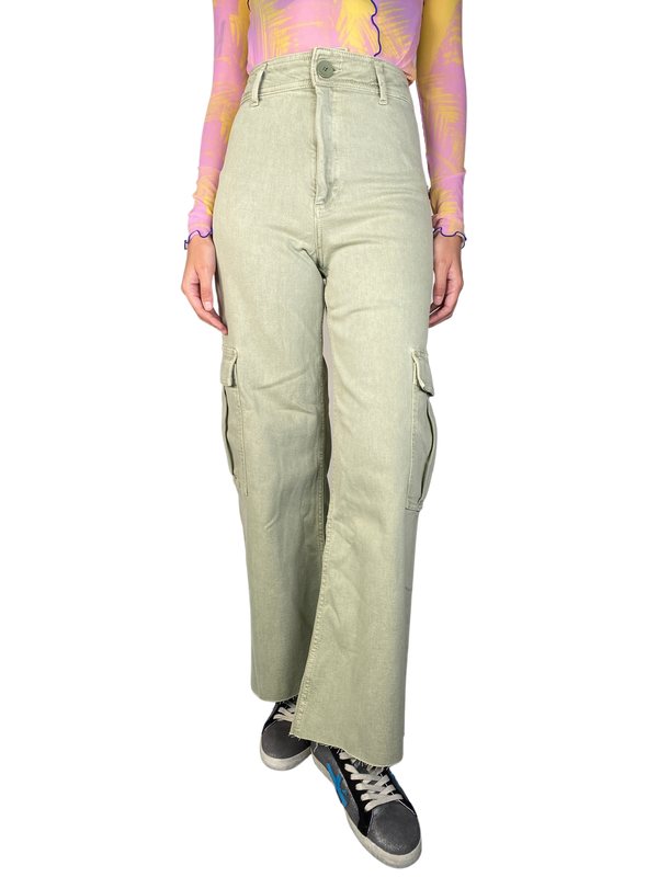 Jeans Verde Grisáceo