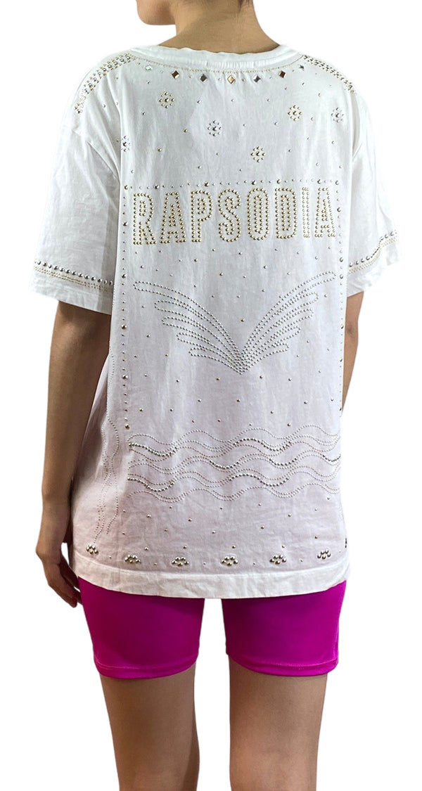 Polera Blanca Tachas