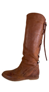 Botas Cuero Café