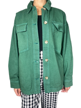 Chaqueta Denim Oversize Verde