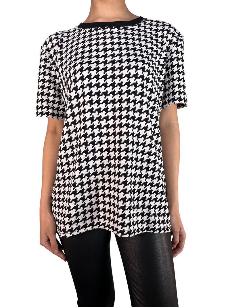 Polera Houndstooth