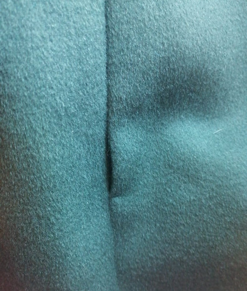 Abrigo de Lana Verde Oscuro