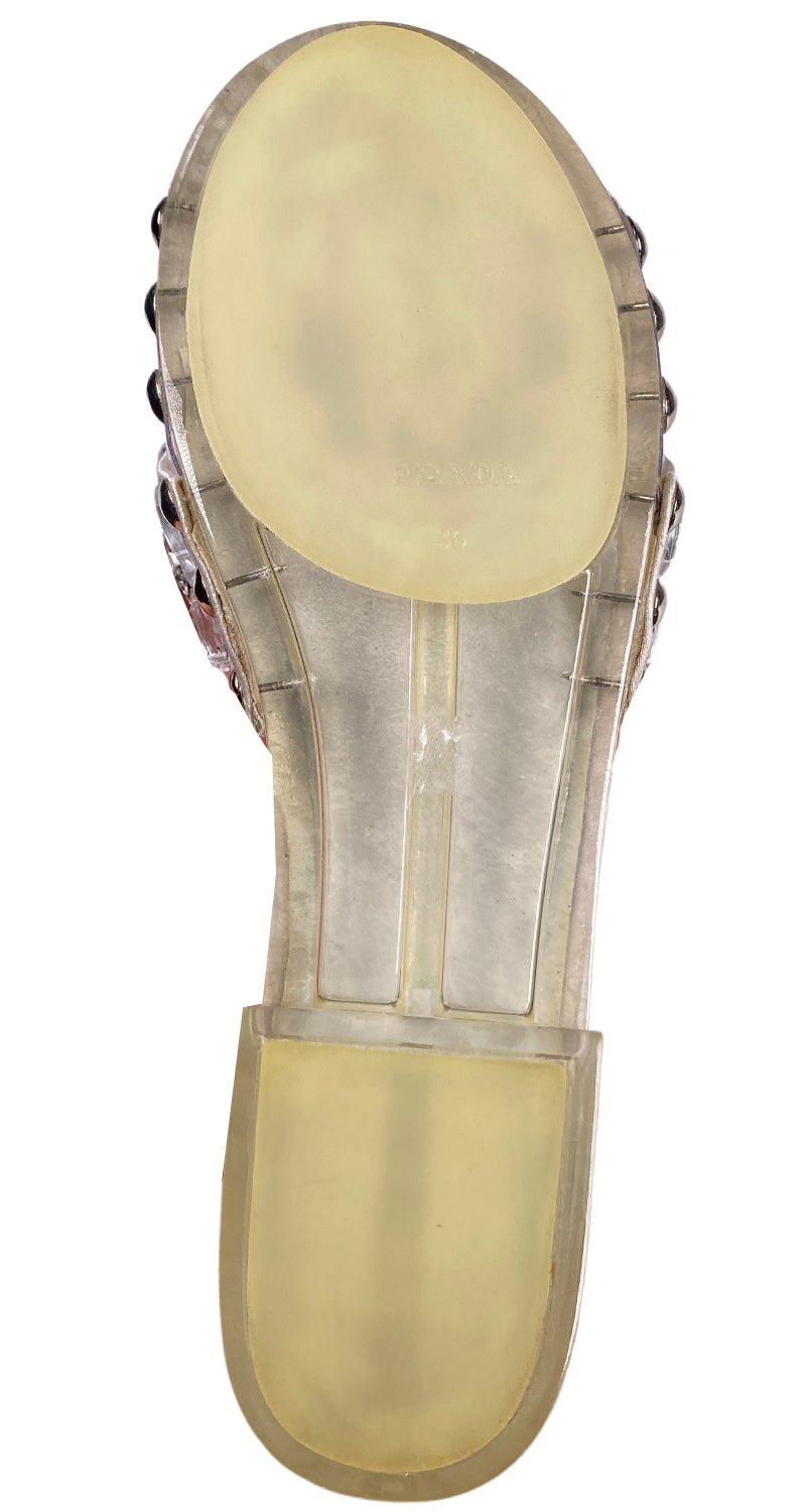 Sandalias Aplicaciones Brillantes