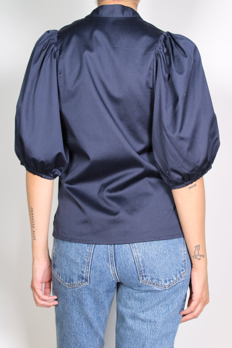 Blusa Mangas Aglobadas