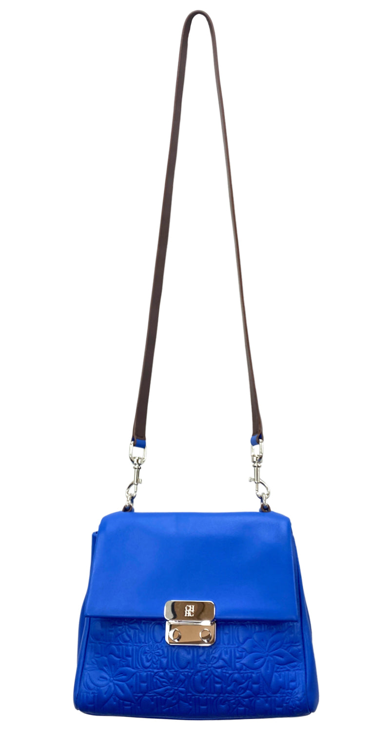 Cartera Cuero Azul