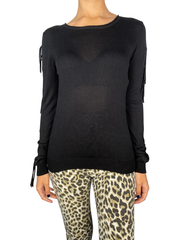 Sweater Negro Flecos