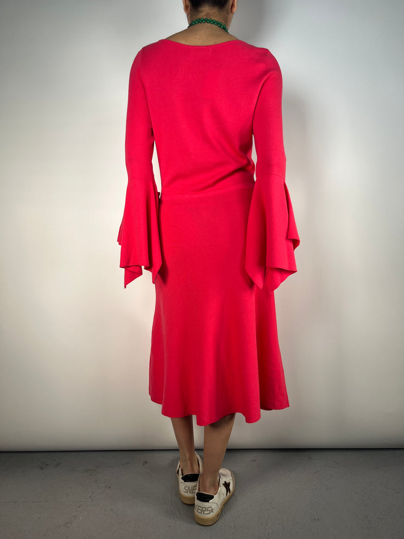 Vestido Mangas Evasé