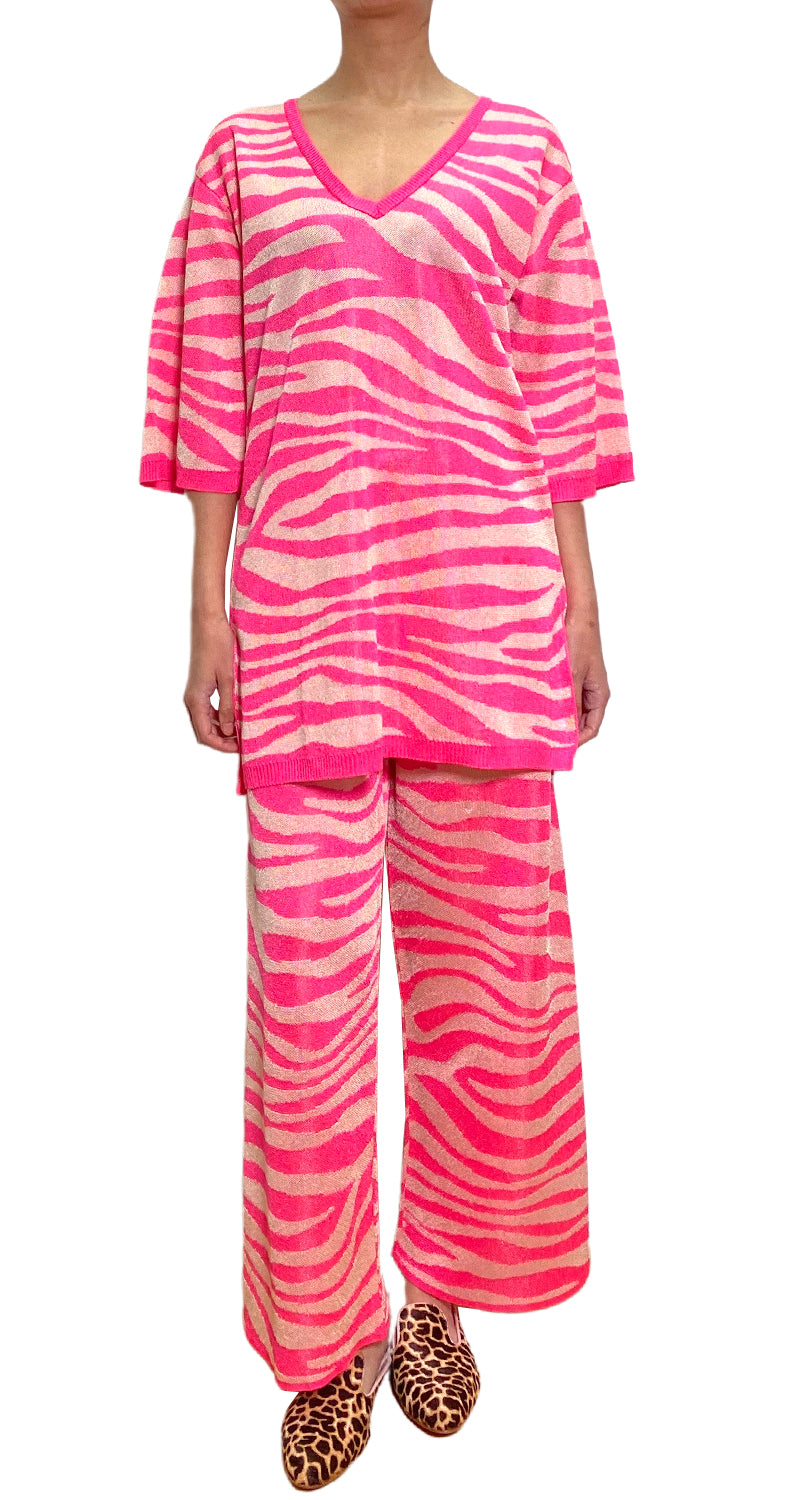 Pantalón Animal Print Fucsia