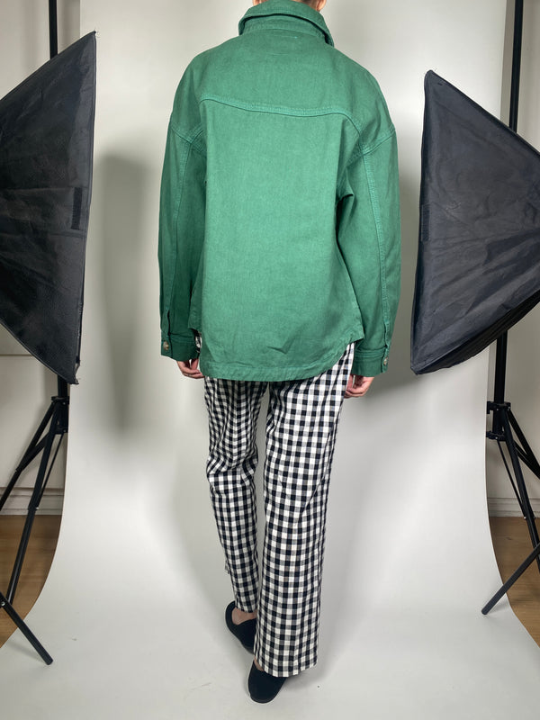 Chaqueta Denim Oversize Verde