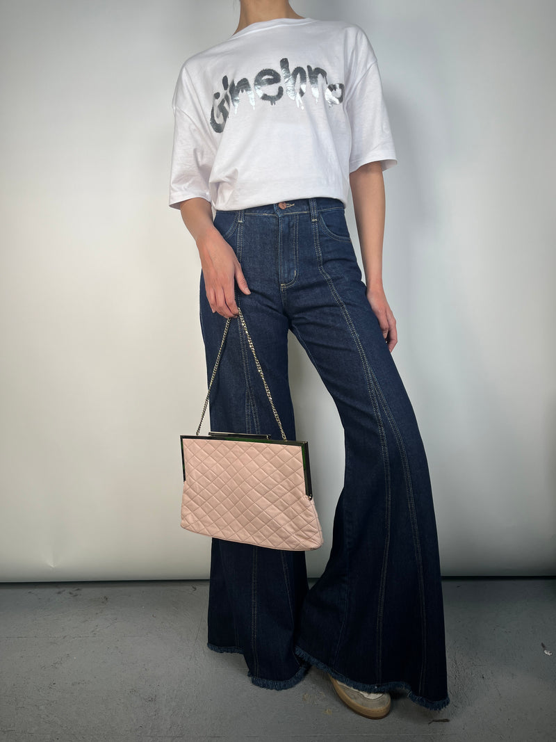 Cartera Cuero Rosa