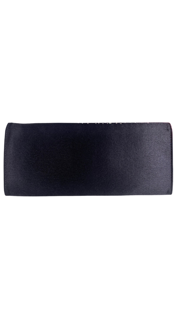 Clutch Negro Con Aplicaciones