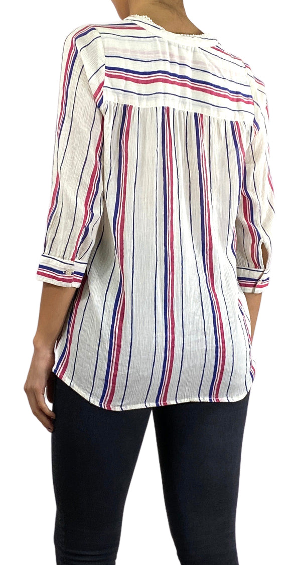 Blusa Beige a Rayas