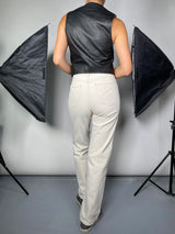 Gilet Negro Cuero