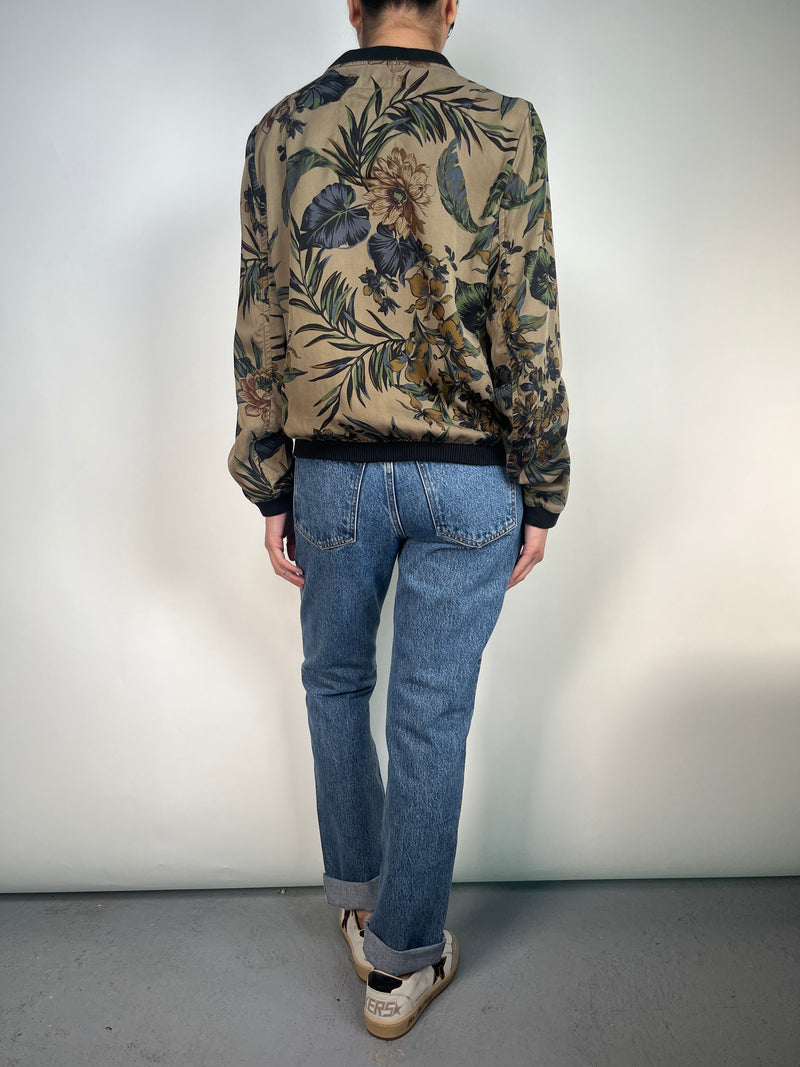 Chaqueta Bomber Flores