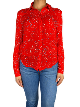 Blusa Roja Estampada