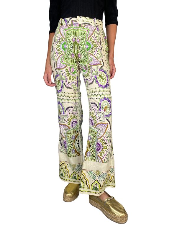 Pantalón Lino Multicolor