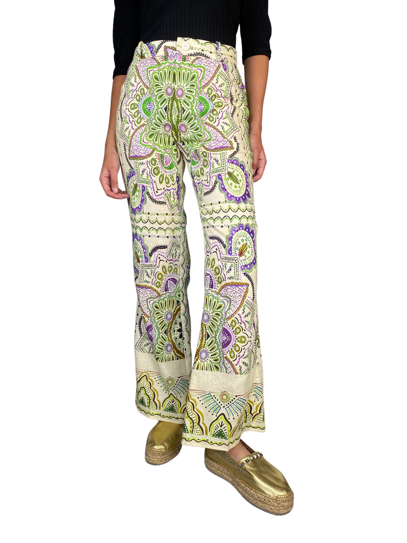 Pantalón Lino Multicolor
